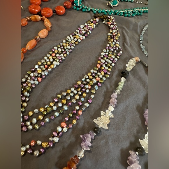 Jewelry mystery Box lot re-seller lot costume fashion semi-precious 11 pieces + - Picture 13 of 17